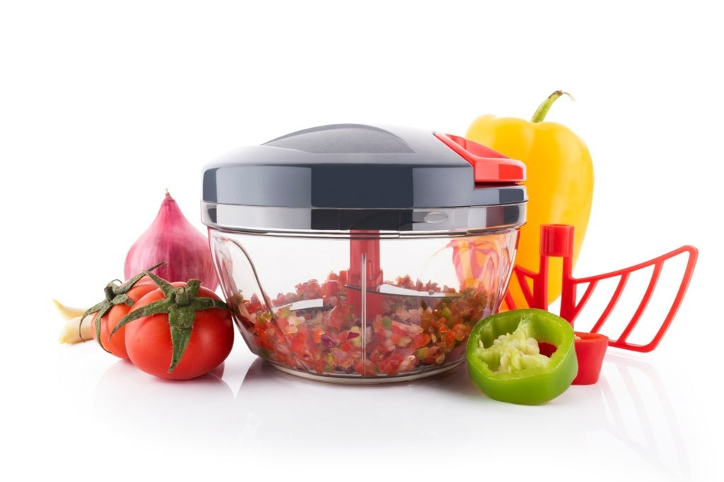 Manual Vegetable & Fruit Chopper Multicolor | Quick & Push Hand Chopper | 450ml/500ml/650ml/700ml/1000ml/1100ml Sizes | Kitchen Cutter for Salad, Ginger, Onion & Veggies