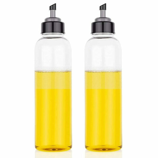 Oil Dispenser Bottle for Kitchen – Glass Cooking Oil Bottle with Pour Spout & Cap | Leak Proof Oil Dispenser for Mustard Oil, Olive Oil & Vinegar