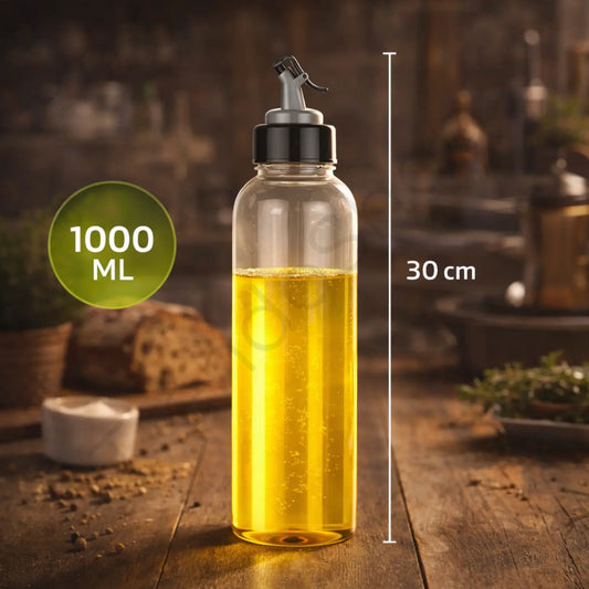 Oil Dispenser Bottle for Kitchen – Cooking Oil Bottle with Stainless Steel Nozzle | Elegent Leak Proof Oil Dispenser for Mustard Oil, Olive Oil & Vinegar