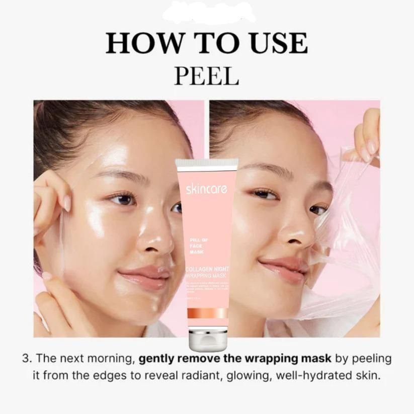 Premium Collagen Night Wrapping Peel Off Mask Pack of 2