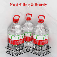 TrendoShop Corner Bathroom Shelf Iron Wall Mounted Storage Rack Matte Black Anti Rust No Drill Bathroom Kitchen Organizer Heavy Duty