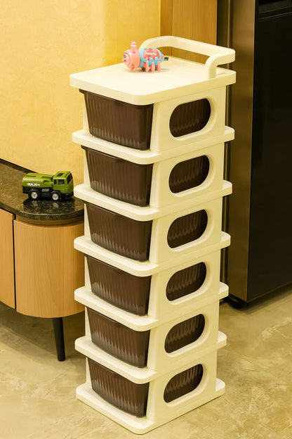Multipurpose Plastic Storage Drawer Cabinet (2–7 Layer) | Home, Kitchen & Bedroom Organizer