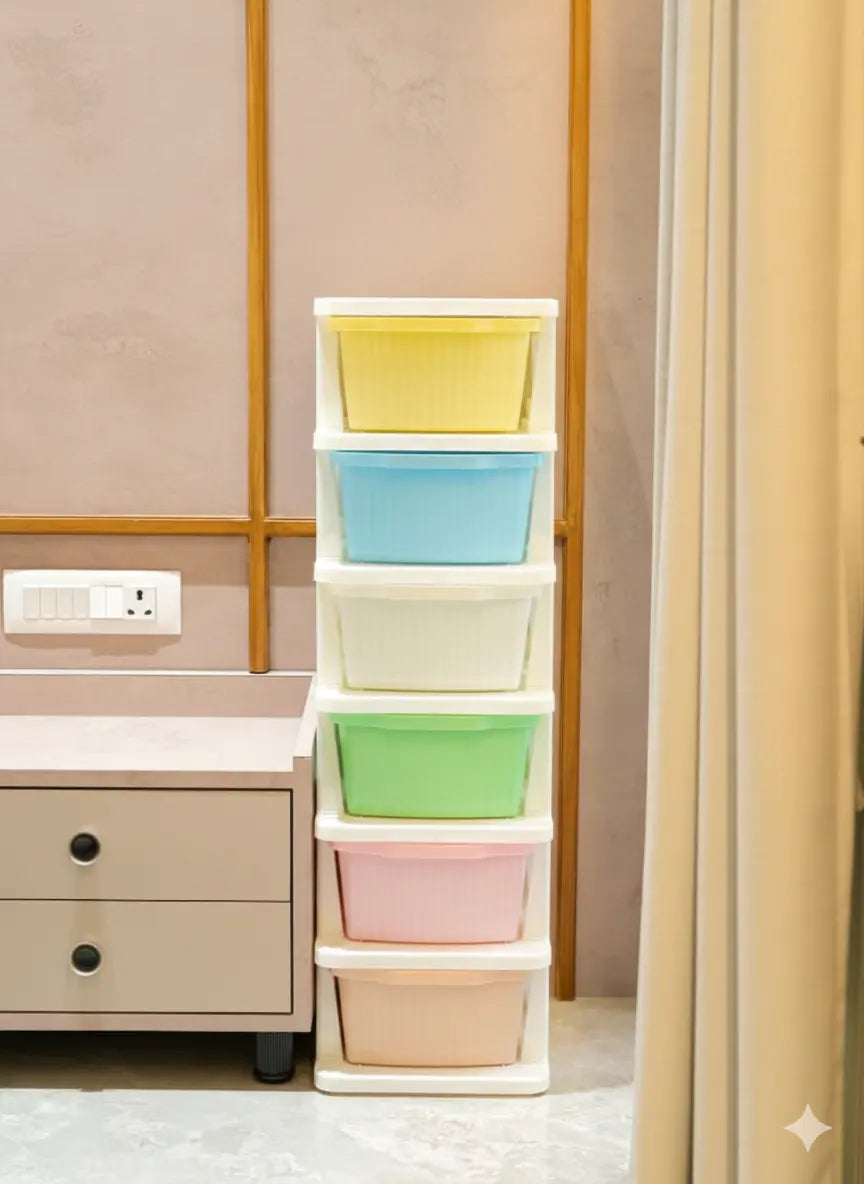Multipurpose Plastic Storage Drawer Cabinet (2–7 Layer) | Home, Kitchen & Bedroom Organizer