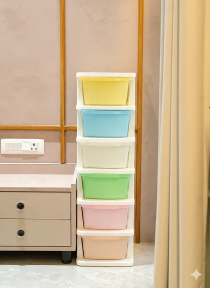 Multipurpose Plastic Storage Drawer Cabinet (2–7 Layer) | Home, Kitchen & Bedroom Organizer