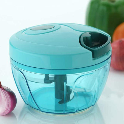 Manual Vegetable & Fruit Chopper Multicolor | Quick & Push Hand Chopper | 450ml/500ml/650ml/700ml/1000ml/1100ml Sizes | Kitchen Cutter for Salad, Ginger, Onion & Veggies