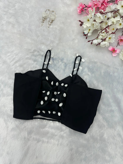 Elegant Draped Skirt Co-ord Set for Women – Party & Festive Wear | TrendoShop