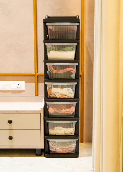Multipurpose Plastic Storage Drawer Cabinet (2–7 Layer) | Home, Kitchen & Bedroom Organizer